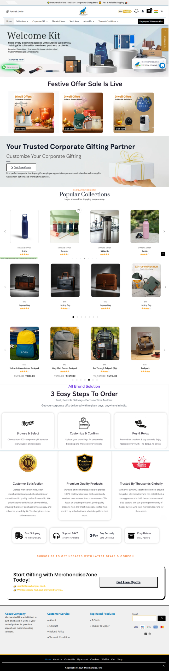 Corporate Gifting Website