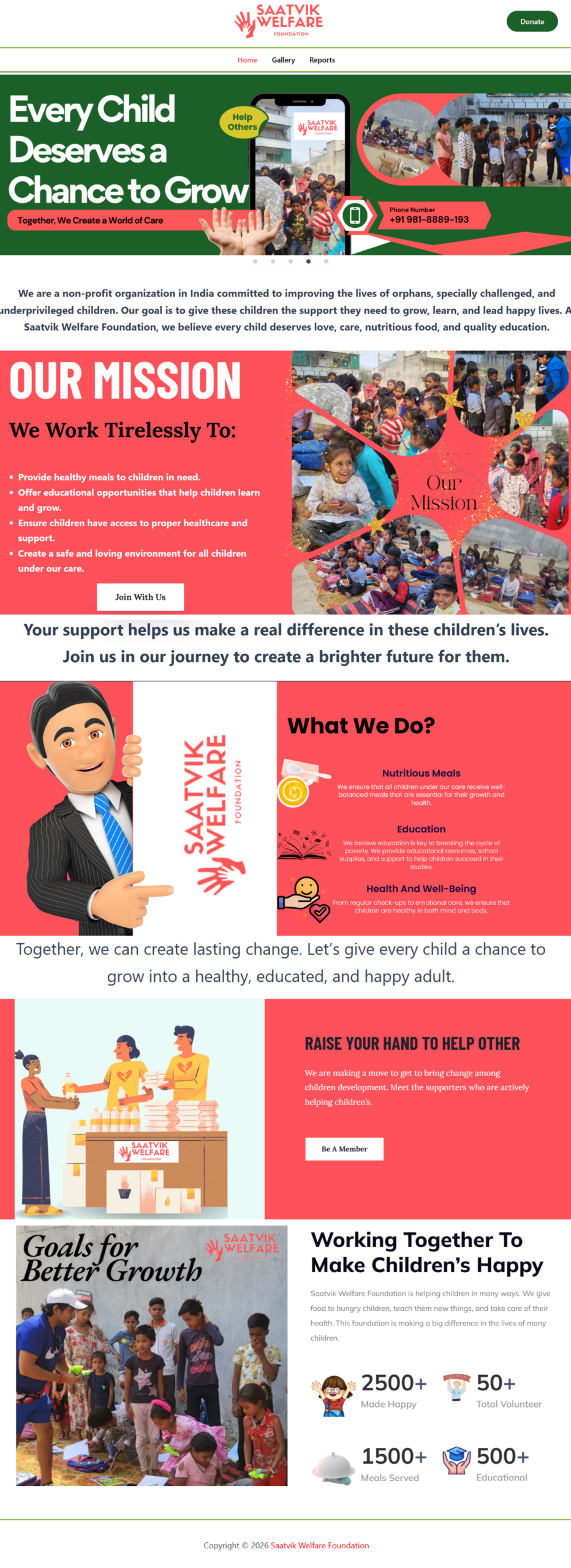 NGO Foundation Website