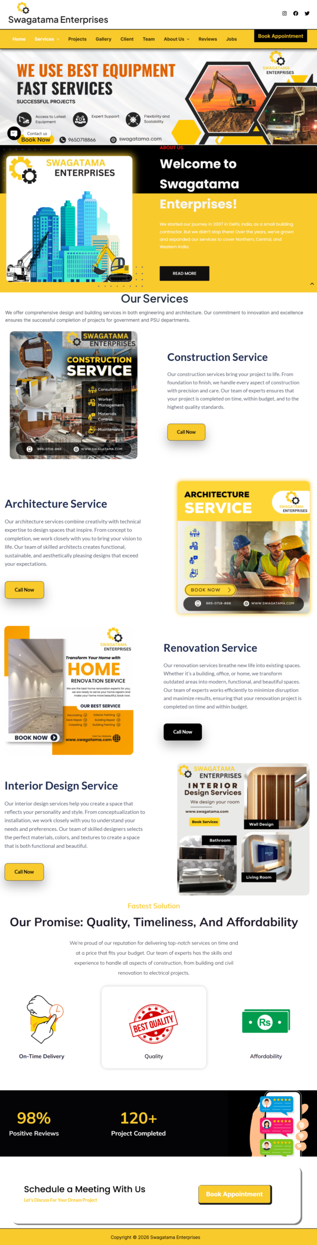 Contractor Services Website