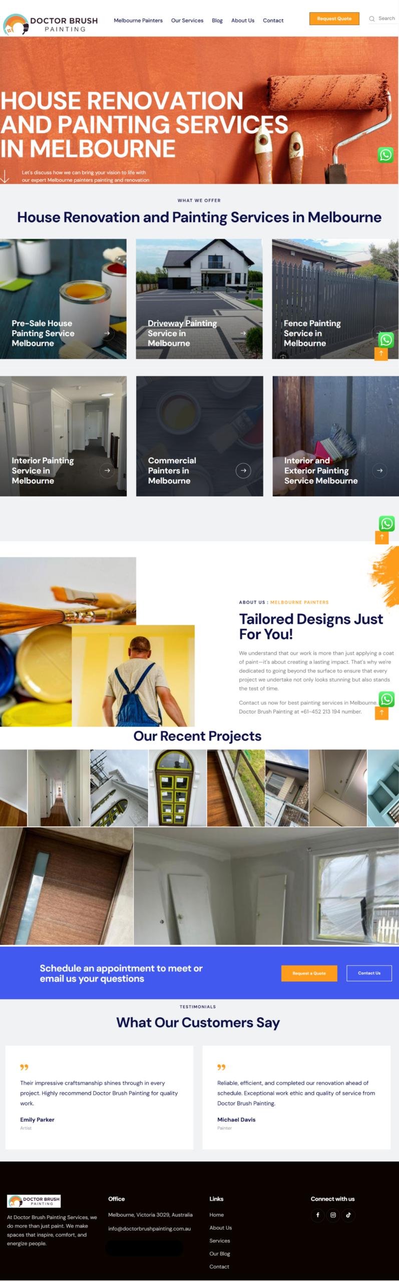 Painter Services Website